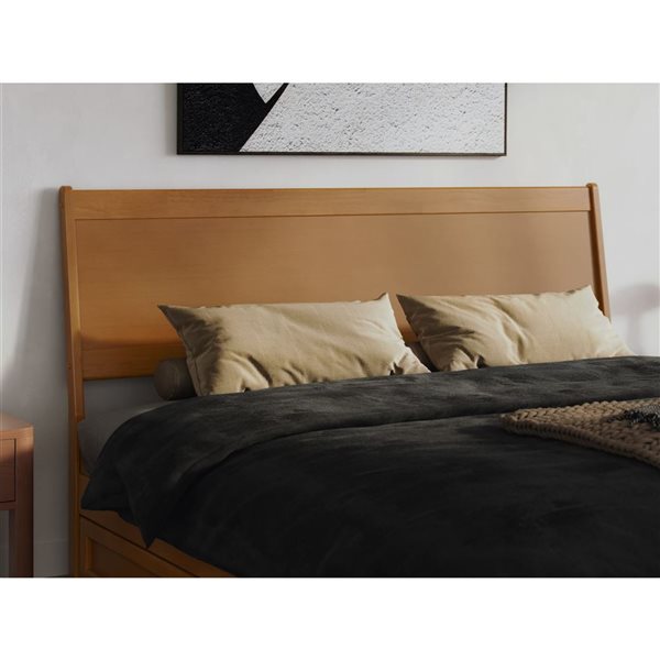 AFI Casanova King Solid Wood Panel Headboard - Light Toffee