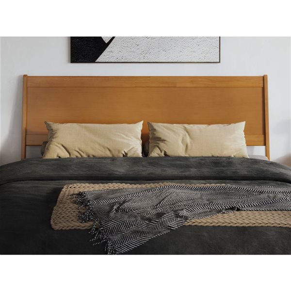 AFI Casanova King Solid Wood Panel Headboard - Light Toffee