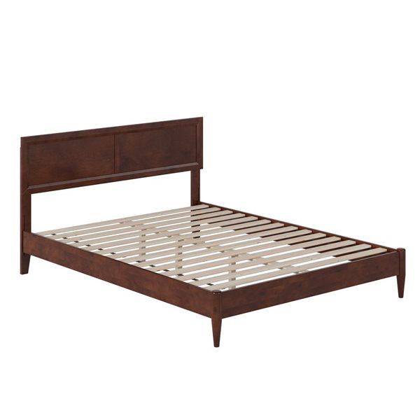 Afi Sophia Queen Solid Wood Low Profile Platform Bed - Walnut Ar8478044 