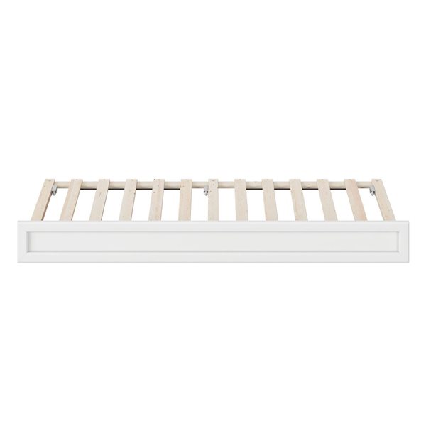 AFI Twin Mid-Century Modern Trundle in White