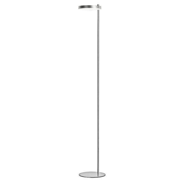 Lampe sur pied moderne Fia de Dainolite 1 lumière DEL 61 po, chrome satiné