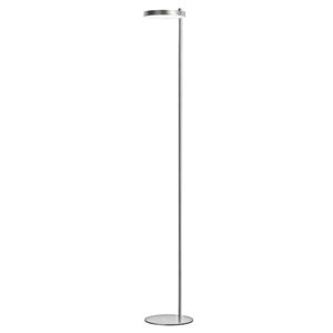 Lampe sur pied moderne Fia de Dainolite 1 lumière DEL 61 po, chrome satiné