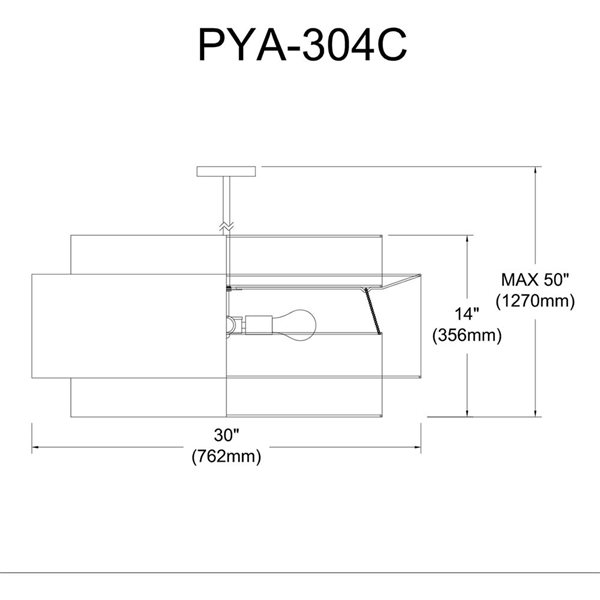 Lustre moderne Priya de Dainolite 4 lumières 30 po diamètre avec abat-jour noir, noir mat