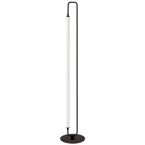 Dainolite Freya 59-in H Matte Black 1-Light LED Modern Floor Lamp - White Acrylic