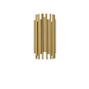 Dainolite Weslyn Short 2-Light Wall Sconce - Aged Brass