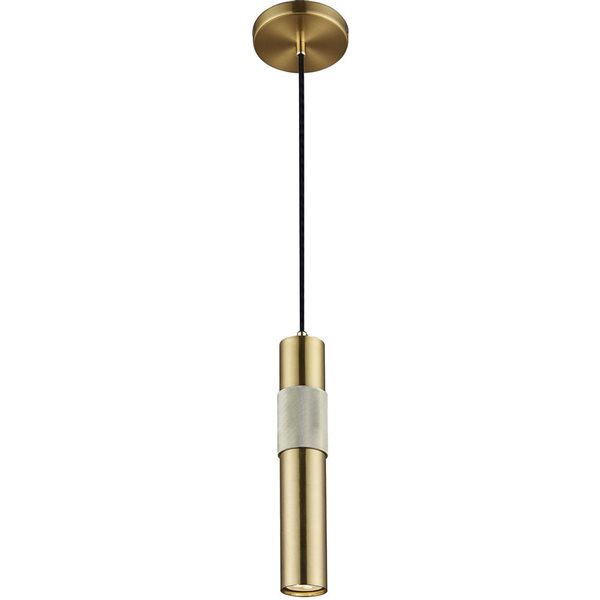 Dainolite Passwell 1-Light Pendant - Aged Brass