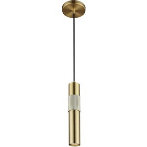 Dainolite Passwell 1-Light Pendant - Aged Brass