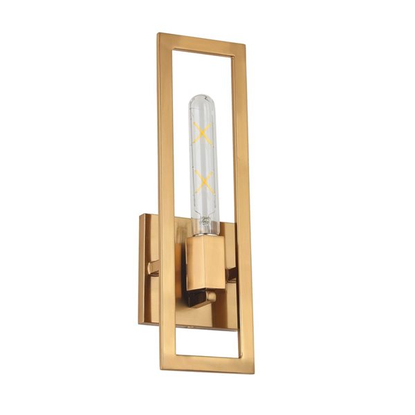 Dainolite Wisteria 1-Light Wall Sconce - Aged Brass