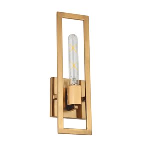 Dainolite Wisteria 1-Light Wall Sconce - Aged Brass