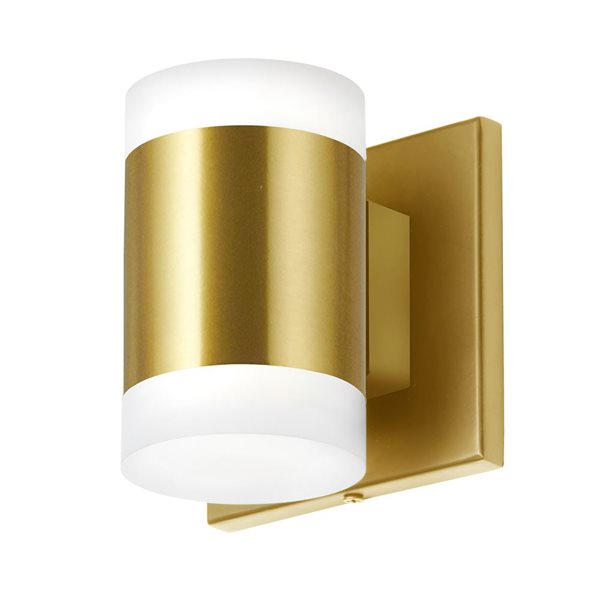 Dainolite Wilson 14 W 2-Light Aged Brass Wall Sconce