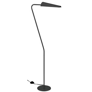 Lampe sur pied incandescent Cassie de Dainolite 1 lumière 53 po, noir mat