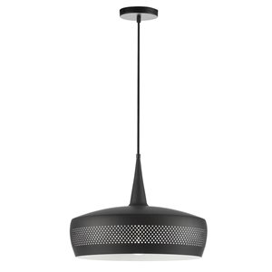 Suspension noir mat 1 lumière Pixie de Dainolite