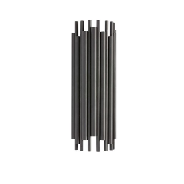 Dainolite Weslyn 2-Light Tall Wall Sconce - Matte Black