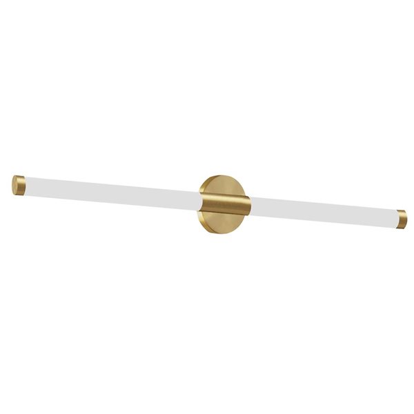 Dainolite Corvette 20 W Aged Brass Wall Sconce - White Acrylic Diffuser