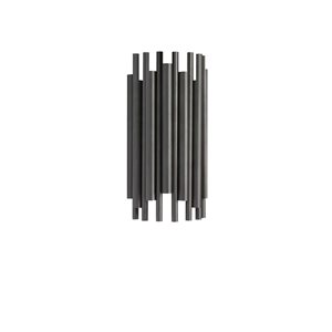 Dainolite Weslyn 2-Light Short Matte Black Wall Sconce