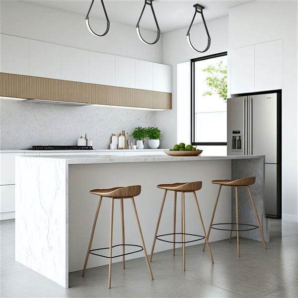 Dainolite Regan 30 W LED Matte Black Pendant - White Silicone Diffuser