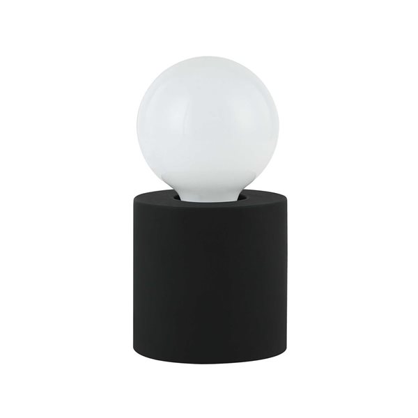 Lampe de table noir mat Tonya de Dainolite 1 lumière