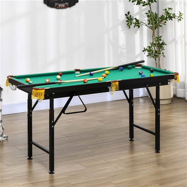 Ensemble de table de billard pliante Soozier de 55 po réglable