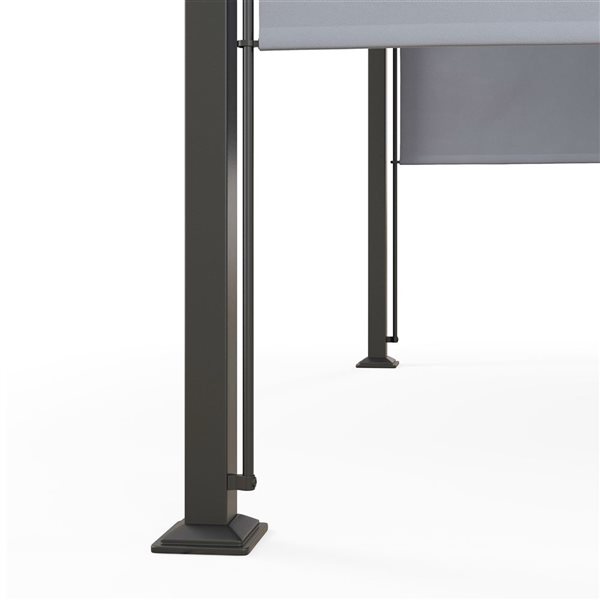 Outsunny 9.8 x 9.8-ft Grey Outdoor Pergola