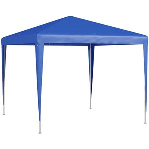 Outsunny 9 x 9-ft Blue Portable Party Tent Gazebo with Legs