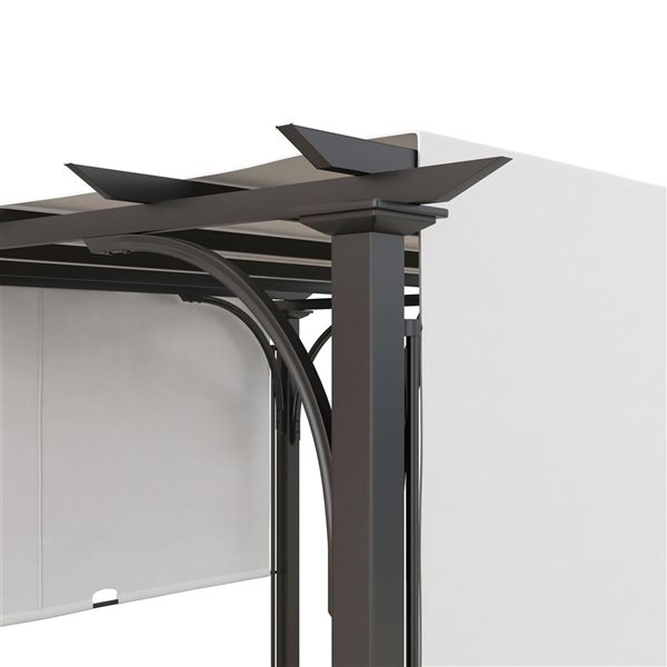 Outsunny White 9.8 x 9.8-ft Outdoor Pergola