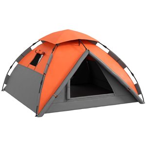 Tente de camping Outsunny étanche à 3 000 mm, avec sac de transport