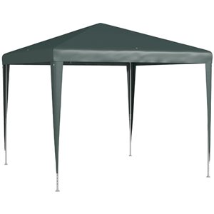 Outsunny 9 x 9-ft Dark Green Portable Canopy Party Tent Gazebo with Legs