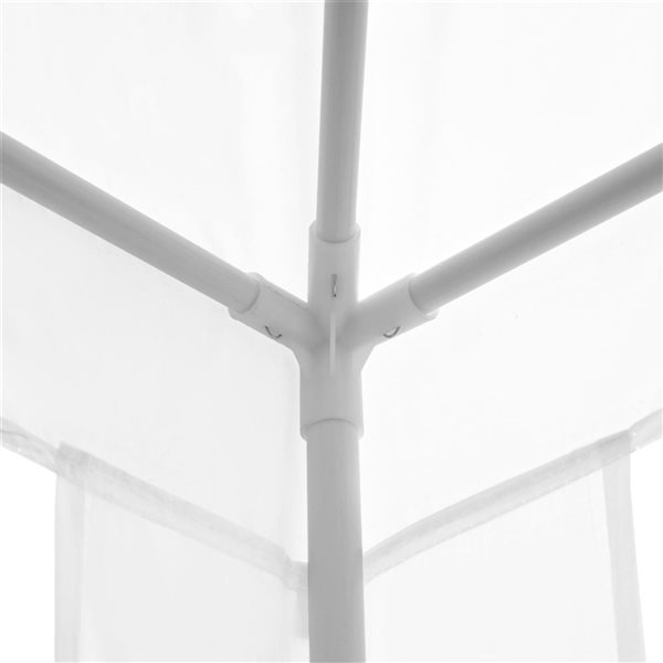 Outsunny 9 x 9-ft White Portable Canopy Party Tent Gazebo with Legs
