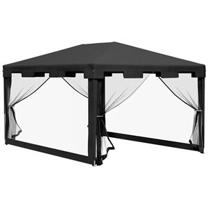 Outsunny 10 x 13-ft Outdoor Party Tent/Wedding Gazebo with Waterproof PE Canopy Shade