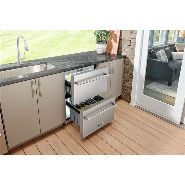 THOR KITCHEN 24-INCH INDOOR OUTDOOR FREEZER DRAWER – MODEL TRZ24U