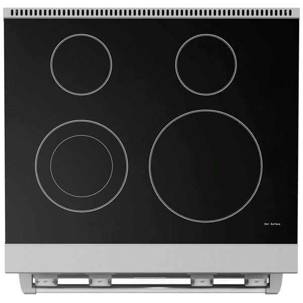 Thor Kitchen 30-in Professional Smooth Surface Freestanding Single Oven Electric Range – Stainless Steel