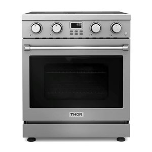 Thor Kitchen 30-in Professional Smooth Surface Freestanding Single Oven Electric Range – Stainless Steel