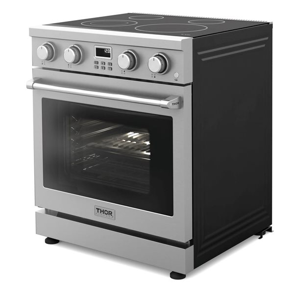 Thor Kitchen 30-in Professional Smooth Surface Freestanding Single Oven Electric Range – Stainless Steel