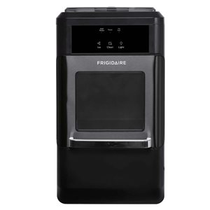 Frigidaire Countertop Crunchy Chewable Nugget  Stainless Steel Ice Maker - Black