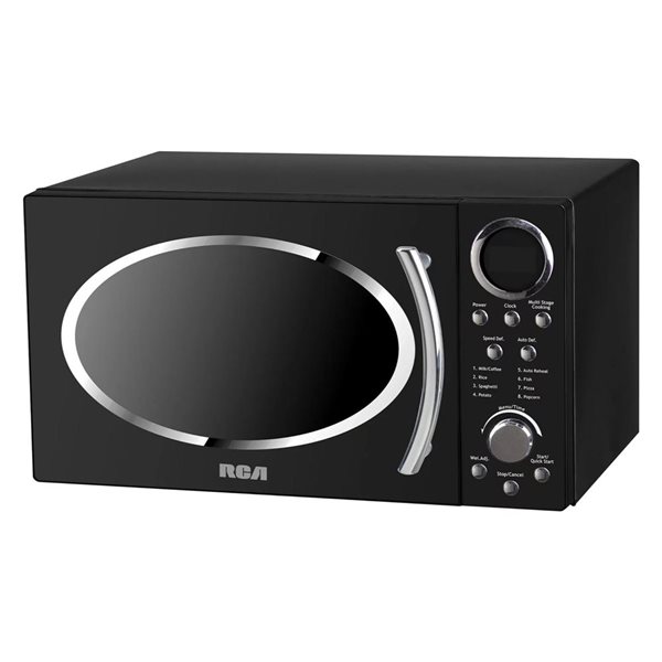 RCA 0.9-ft³ Vintage Microwave Oven- Black