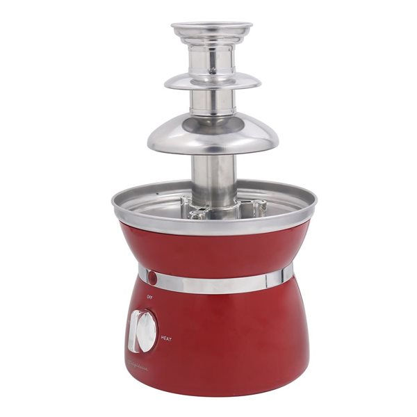 Frigidaire 3-Tiered Vintage Chocolate Fountain - Red