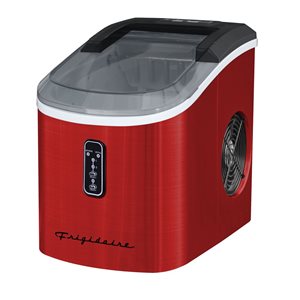 Frigidaire Stainless Steel Ice Maker - Red