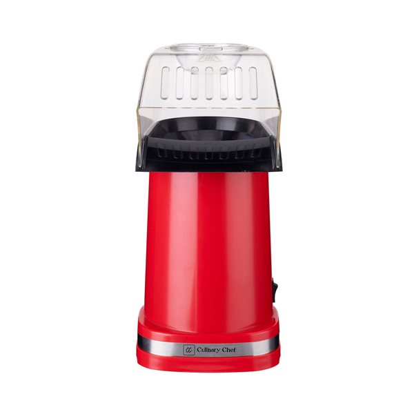 Culinary Chef Deluxe Hot Air Popcorn Maker - Red