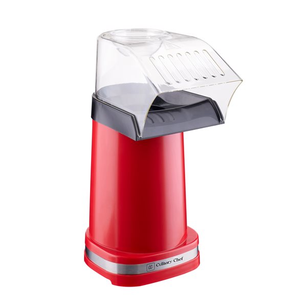 Culinary Chef Deluxe Hot Air Popcorn Maker - Red