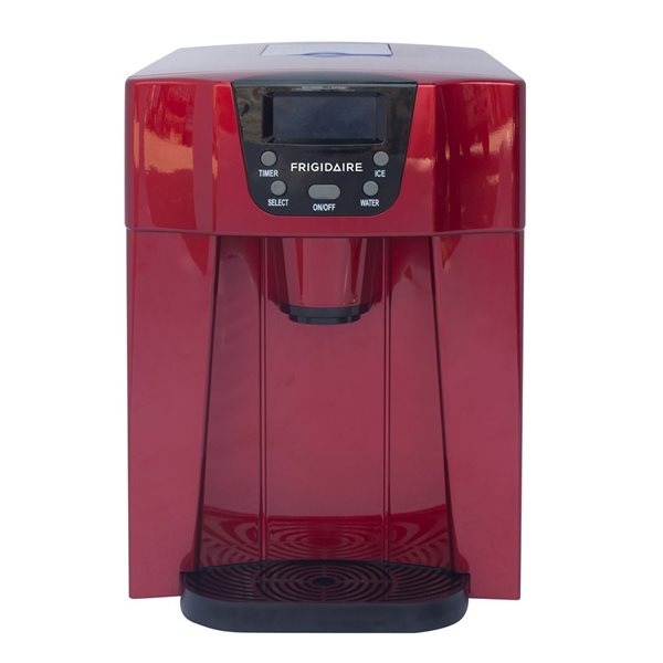 Distributeur d'eau et de glaçons compact Frigidaire, rouge