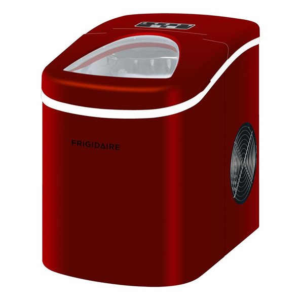 Frigidaire Countertop Compact Ice Maker with 26-lb Capacity Production per Day - Red