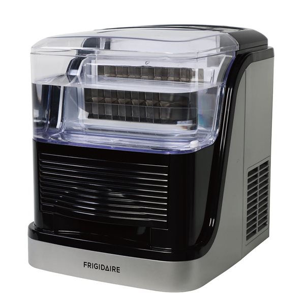 Frigidaire - Machine à Glaçon Compact de Comptoir, Capacité de Production 26Lbs par Jour, Argenté main image 1