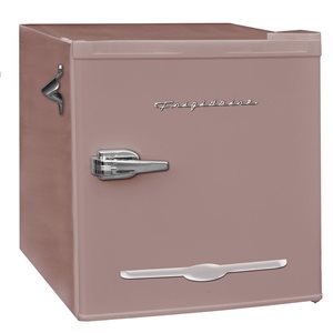 Frigidaire 1.6-ft³ Retro Bar Fridge with Side Bottle Opener - Coral