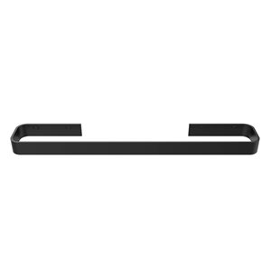 MAAX Manhattan 18-in Matte Black Single Towel Bar