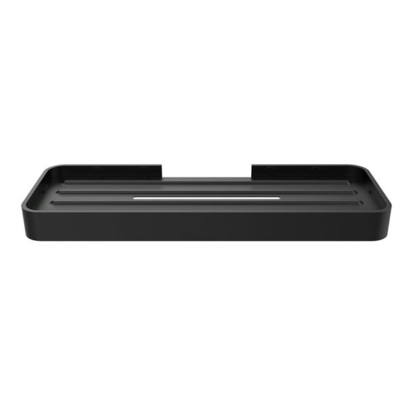 MAAX Manhattan Matte Black Shelf with Soap Tray