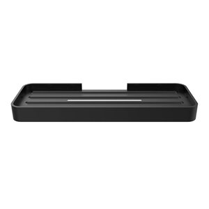 MAAX Manhattan Matte Black Shelf with Soap Tray