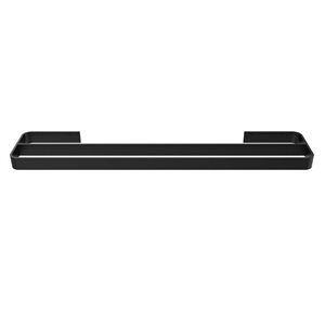 MAAX Manhattan 24-in Matte Black Double Towel Bar