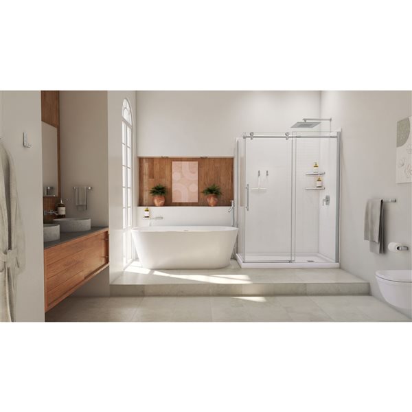 MAAX Manhattan 18-in Chrome Single Towel Bar