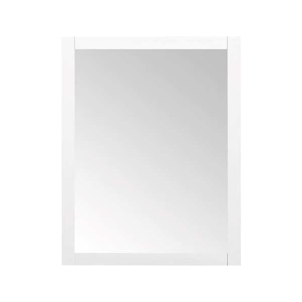 Miroir mural encadré Tahoe par OVE Decors blanc, 28 po l. x 36 po h.