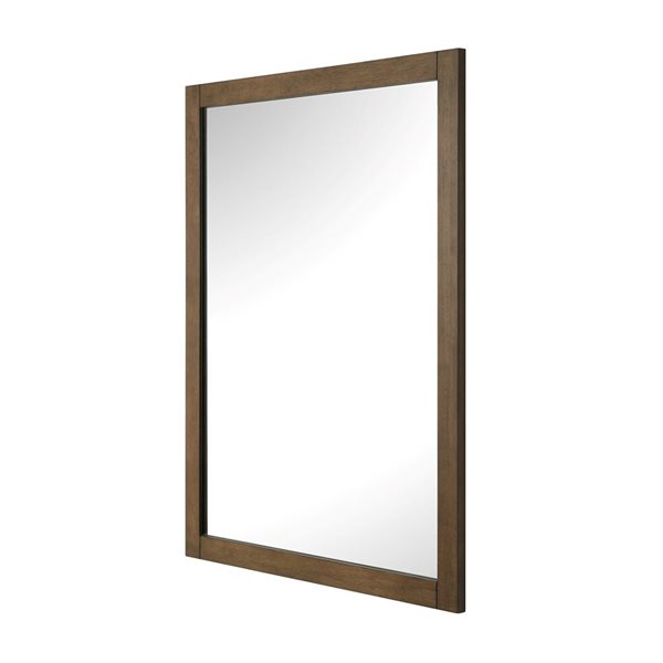 Miroir mural encadré Tahoe par OVE Decors latté aux amandes, 28 po l. x 36 po h.